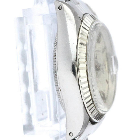 Vintage ROLEX Oyster Perpetual Date 6917 White Gold Steel Ladies Watch BF561695 - Picture 9 of 10